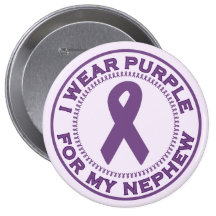 I Wear Purple For My Nephew Pin