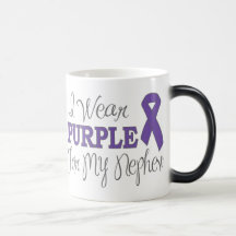 I Wear Purple For My Nephew (Purple Ribbon) Coffee Mugs