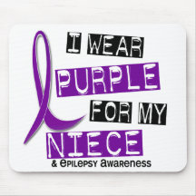 I Wear Purple For My Niece 37 Epilepsy Mouse Pads