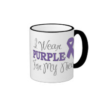 I Wear Purple For My Niece (Purple Ribbon) Coffee Mugs