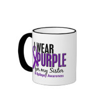 I Wear Purple For My Sister 10 Epilepsy Coffee Mugs