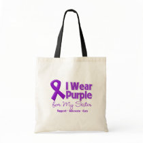 I Wear Purple For My Sister Bag