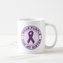 I Wear Purple For My Sister Coffee Mug