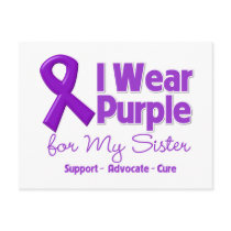 I Wear Purple For My Sister Post Cards