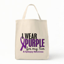 I Wear Purple For My Son 10 Epilepsy Tote Bags