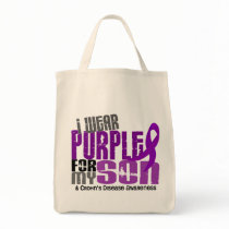 I Wear Purple For My Son 6 Crohn’s Disease Canvas Bag
