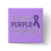 I Wear Purple For My Son (Purple Ribbon)