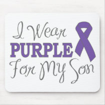 I Wear Purple For My Son (Purple Ribbon)