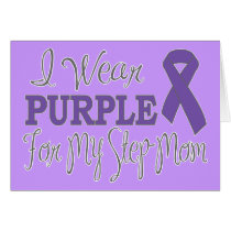 I Wear Purple For My Step-Mom (Purple Ribbon)