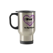I Wear Purple Heart Ribbon - Daughter Coffee Mugs