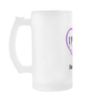 I Wear Purple Heart Ribbon - Mom Coffee Mugs