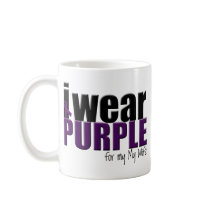 I Wear Purple to Support my Wife Mug