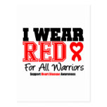 I Wear Red For All Warriors Postcard