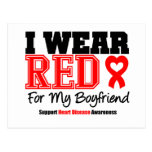 I Wear Red For My Boyfriend Post Card
