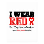 I Wear Red For My Granddaughter Post Card