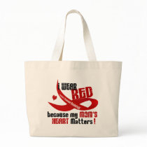 I Wear Red For My Mom 's Heart 33 Canvas Bag
