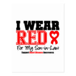 I Wear Red For My Son-in-Law Post Cards