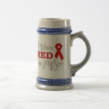 I Wear Red For My Son (Red Ribbon) Mug