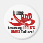 I Wear Red For My Uncle 33 Refrigerator Magnets