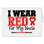 I Wear Red For My Uncle Card