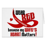 I Wear Red For My Wife 33 Card