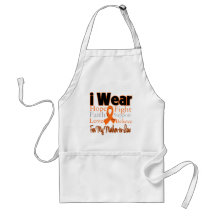I Wear Ribbon Collage Mother-in-Law - Leukaemia Apron