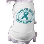 I Wear Teal For Hope pet clothing