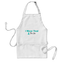 I Wear Teal For Me Apron