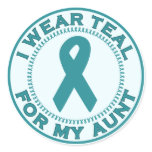 I Wear Teal For My Aunt stickers