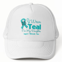 I Wear Teal For My Daughter Mesh Hats