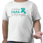 I Wear Teal For My Daughter (Teal Ribbon) Shirt