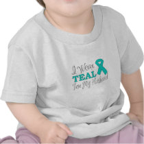 I Wear Teal For My Husband (Teal Awareness Ribbon)