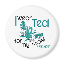 I Wear Teal For My Mom 45 Ovarian Cancer
