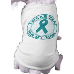 I Wear Teal For My Mom pet clothing