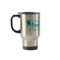 I Wear Teal For My Mom Coffee Mugs