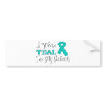 I Wear Teal For My Patients (Teal Ribbon)