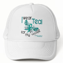 I Wear Teal For My Sister 45 Ovarian Cancer