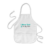 I Wear Teal For My Sister Apron