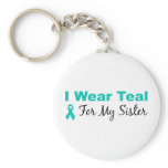 I Wear Teal For My Sister Key Chains