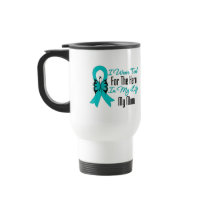 I Wear Teal For The Hero in My Life...My Mom Coffee Mugs