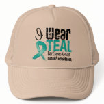 I Wear Teal Ribbon Gynecological Cancer Awareness hats
