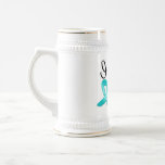 I Wear Teal Ribbon Gynecological Cancer Awareness mugs