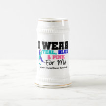 I Wear Thyroid Cancer Ribbon For Me Coffee Mugs