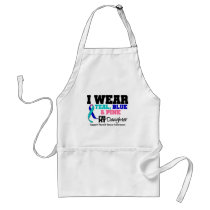 I Wear Thyroid Cancer Ribbon For My Daughter Aprons