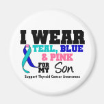 I Wear Thyroid Cancer Ribbon For My Son Magnet