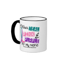 I Wear Thyroid Ribbon For My Nana 37 Mug