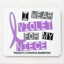 I Wear Violet For My Niece 37 Hodgkin’s Lymphoma Mouse Pad