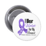 I Wear Violet Hodgkin's Lymphoma Fiancé Pin