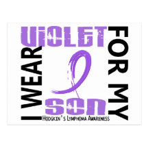 I Wear Violet Son 46 Hodgkin's Lymphoma Post Card