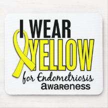 I Wear Yellow For Awareness 10 Endometriosis Mousepad